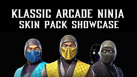 Klassic Arcade Ninja Skin Pack Showcase Mortal Kombat 11 Youtube