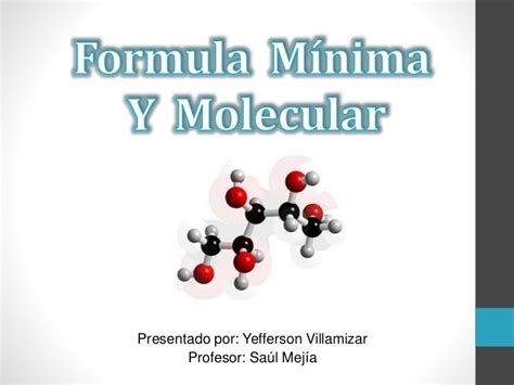 Formula Minima Y Molecular