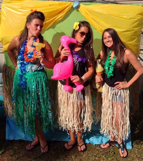 luau photo booth with dollar tree table cloths and props balloon party games luau party games