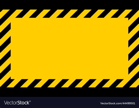 Yellow Black Warning Stripes Danger Safety Vector Image