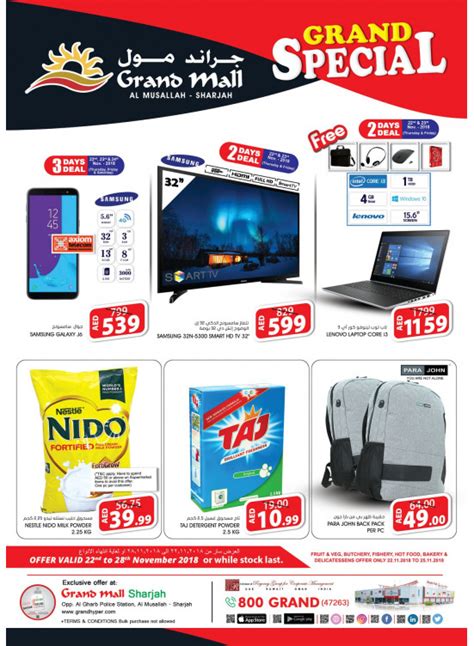 Grand Special Offers Grand Mall Sharjah From Grand Hypermarket Until