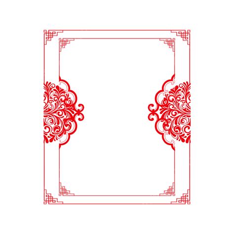 Chinese Style Border Hd Transparent Border Chinese Style Festive Red
