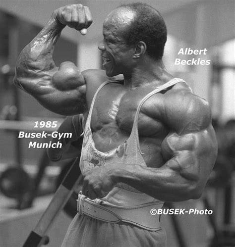 Albert Beckles Showing His Insane Bicep Peaks Rbodybuilding