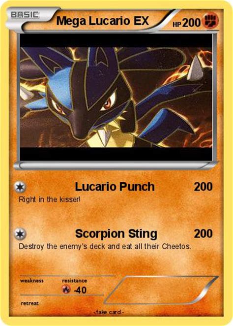 Jul 16, 2021 · you are about to leave a site operated by the pokémon company international, inc. Pokémon Mega Lucario EX 59 59 - Lucario Punch - My Pokemon Card