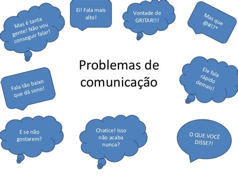 problemas de comunicação