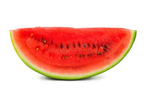 Watermelon Slice Isolated Clipping Path Stock Photo Image Of Fruit