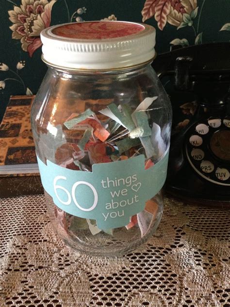 On this page you'll find a list of homemade birthday gifts that you can make at home for your mom, dad, brother, sister, friends, or colleagues. 7 best images about 60th Birthday Gift Ideas for Mom on ...