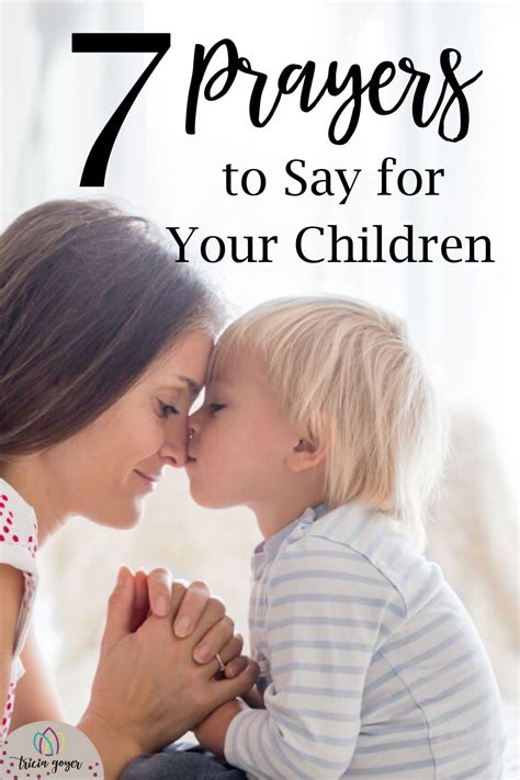 7 Prayers To Say For Your Children With Free Printable Artofit