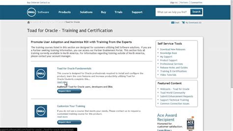 View Training And Certifications On The New Dell Software Support