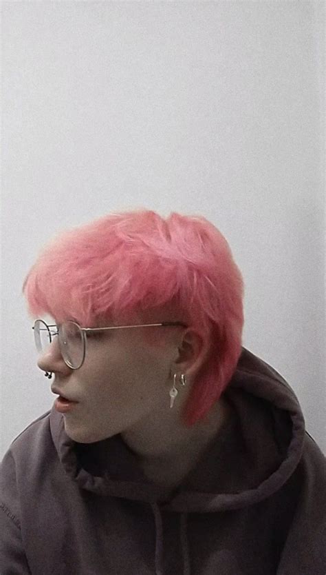 Pink Haired Enby Punk Hair Short Hair Haircuts Shaved Hair