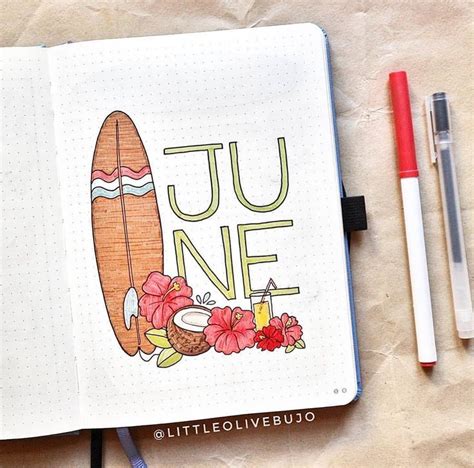 Incredible June Monthly Spreads For Your Bullet Journal Artofit