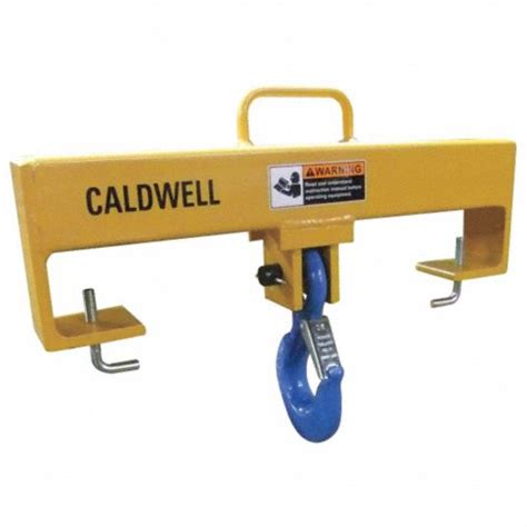 Caldwell Double Fork Single Fixed Hook Welded Steel Forklift Lifting
