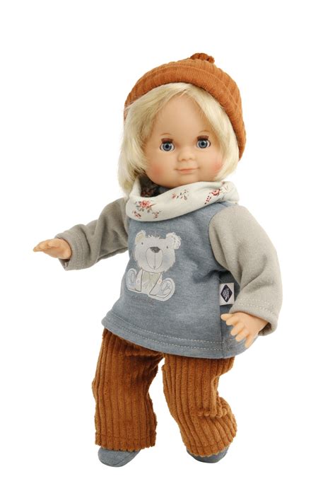 Puppe Schlummerle Junge 32 Cm Blonde Haare Blaue Schlafaugen