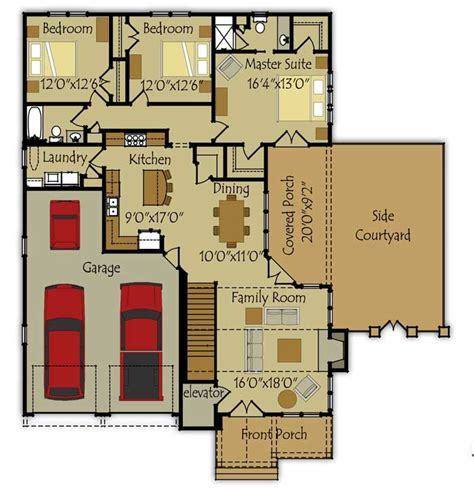 We offer 1 story craftsman cottage designs, single story cottage floor plans w/farmhouse flair & more. Small Single Story House Plan | Fireside Cottage in 2020 | Small house floor plans, Small house ...