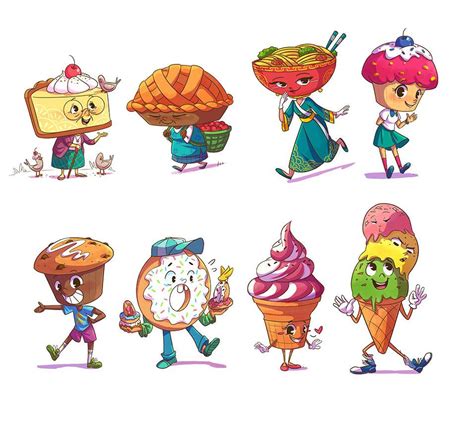 Check Out My Behance Project Some Food Characters