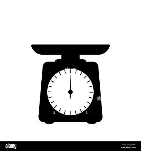 Scales Black Icon Household Scales Vector Illustration Scales With