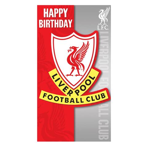 Liverpool Fc Club Crest Birthday Card Lp047 2 Character Brands