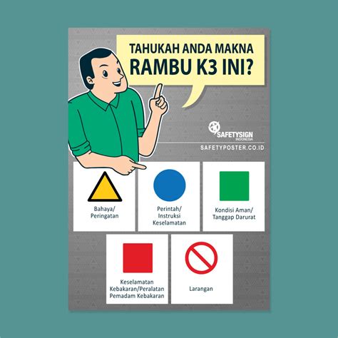 Pamflet, poster, grafik media sosial, dan video yang dapat disesuaikan untuk setiap keperluan anda. Free Poster - Safety Sign Indonesia