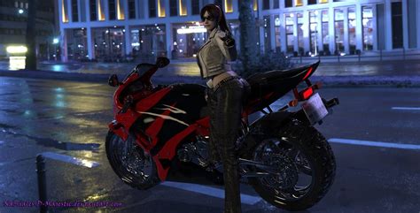 Claire Redfield Biker Girl In The Night By Nabriales D Majestic On