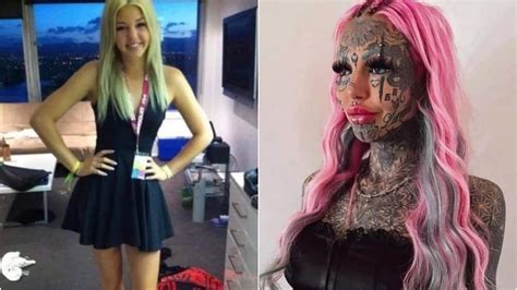 Viral News Dragon Girl Amber Luke S Shocking Model Photos Before Body Modification Latestly