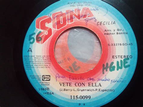 Cecilia Vete Con Ella Loca Por Ti 1980 Vinyl Discogs