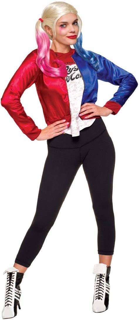 Ladies Official Harley Quinn Dc Suicide Squad Fancy Dress Costume