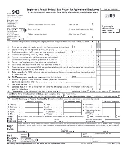 15 Form 943 Free To Edit Download And Print Cocodoc