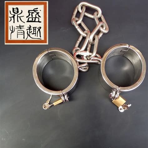 Aliexpress Buy Stainless Steel Legcuffs Female Male Bondage