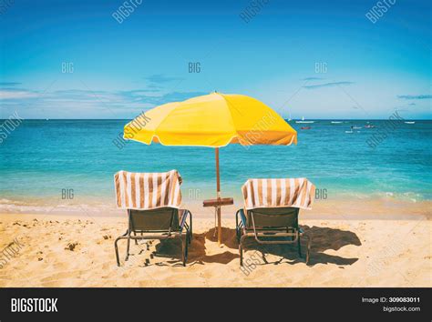 Beach Holiday Lounging Image And Photo Free Trial Bigstock