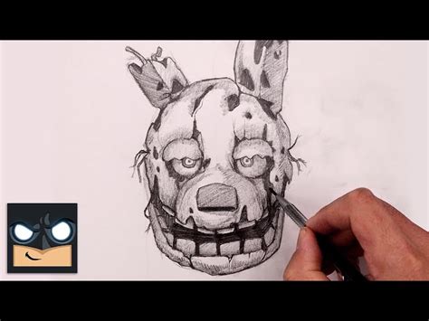 How To Draw Springtrap Fnaf Sketch Tutorial Videos For Kids