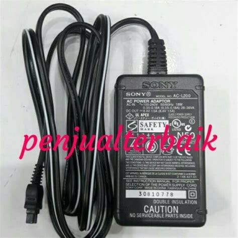 jual adaptor charger handycam sony dcr hc21 hc22 hc26 jakarta barat penjual terbaik 1