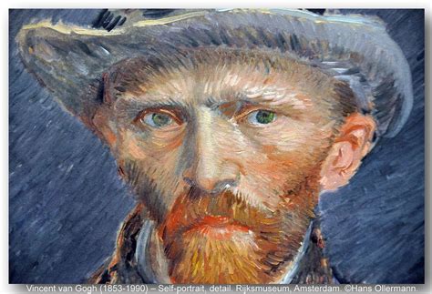 Vincent Van Gogh Self Portrait Detail Rijksmuseum