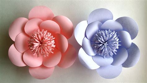 How To Make Paper Flowers Paper Flower Tutorial Step By Step