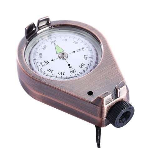 Retro Style Compass With Sling Outdoor Camping Hiking Cycling Scouts