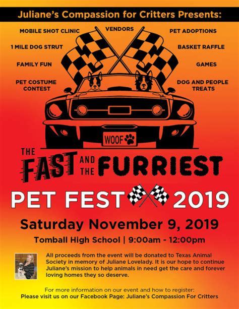 Fast And The Furriest Event Flyer Lauren Blyskal Graphic Design