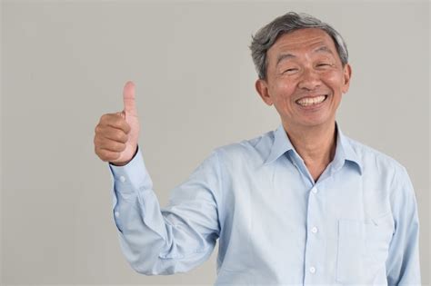Premium Photo Portrait Of Asian Senior Man
