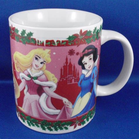 Disney Princess Winter Character Tea Cup Coffee Mug Pictorial Enesco