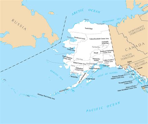 Alaska Counties And Cities •