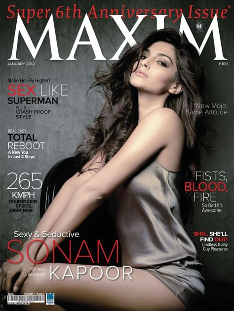 Maxim India Back Issue January Digital In Maxim Cover Maxim Magazine Sonam Kapoor
