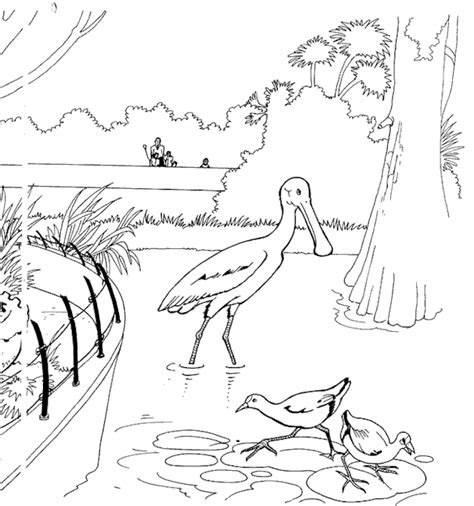 Zoo Entrance Coloring Page