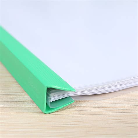10pcs A4 Size Clear Plastic File Document Folder Sliding Bar Report