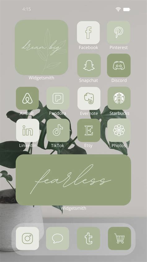Ios 15 Sage Aesthetic 1200 App Icons Pack Laconicearthlingshop App