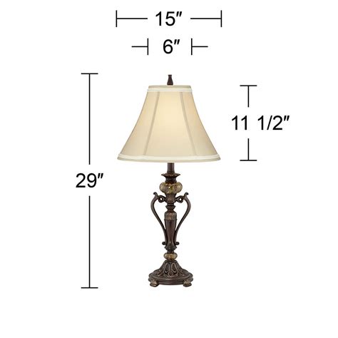 Kathy Ireland Amor Collection Accent Table Lamp In Bronze R9415