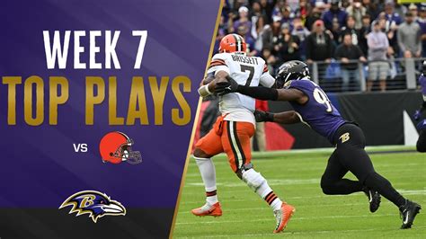Top Plays From Ravens Week 7 Win Baltimore Ravens Youtube