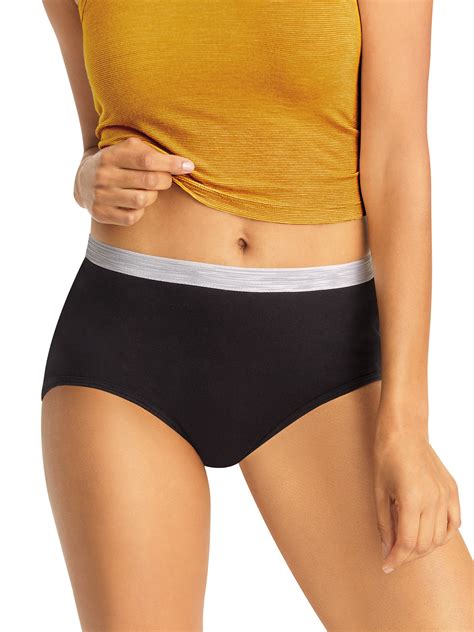 Hanes Hanes Womens Cotton Sporty Briefs Underwear 6 Pack Walmart