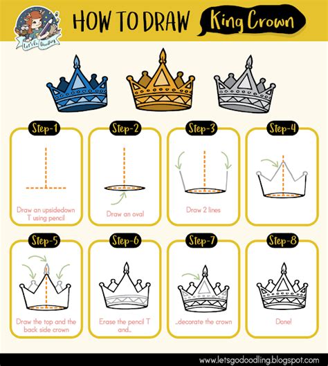 How To Draw King Crown Easy Step By Step Drawing Tutorial Crown