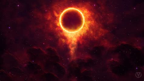 Cosmic Blood Eclipse 4k Wallpaper