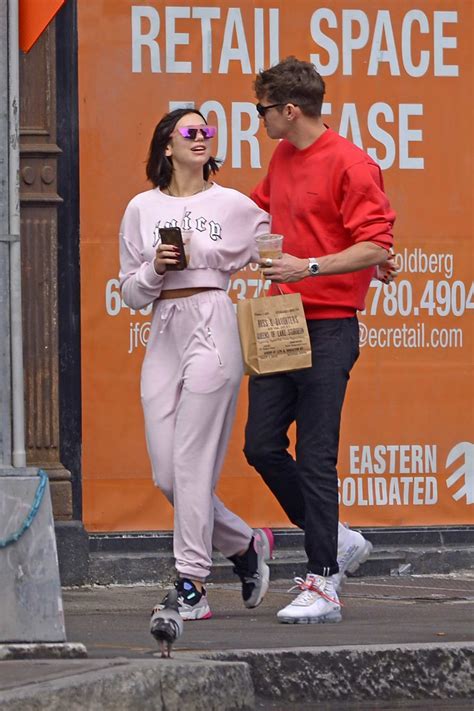 Sitting frow to support the duo were dua lipa and boyfriend anwar hadid. dua lipa and boyfriend isaac carew share a kiss on the streets of new york city-210618_3