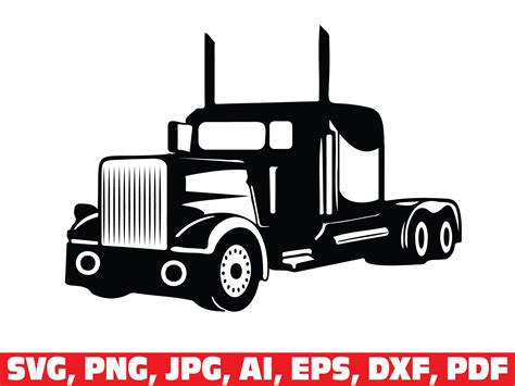 Semi Truck Svg Truck Svg Truck Driver Svg Truck Clipart 18 Etsy Uk