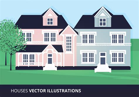 Houses Vector Illustration 95604 Vector Art At Vecteezy